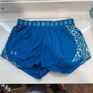 Under Armour Women's Vibrant Blue Athletic Shorts
